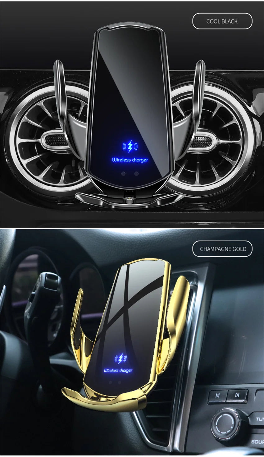 30W Car Wireless Charger Magnetic Automatic Car Mount Phone Holder Mobile Phone Accessrios Infrared Induction Fast Charging