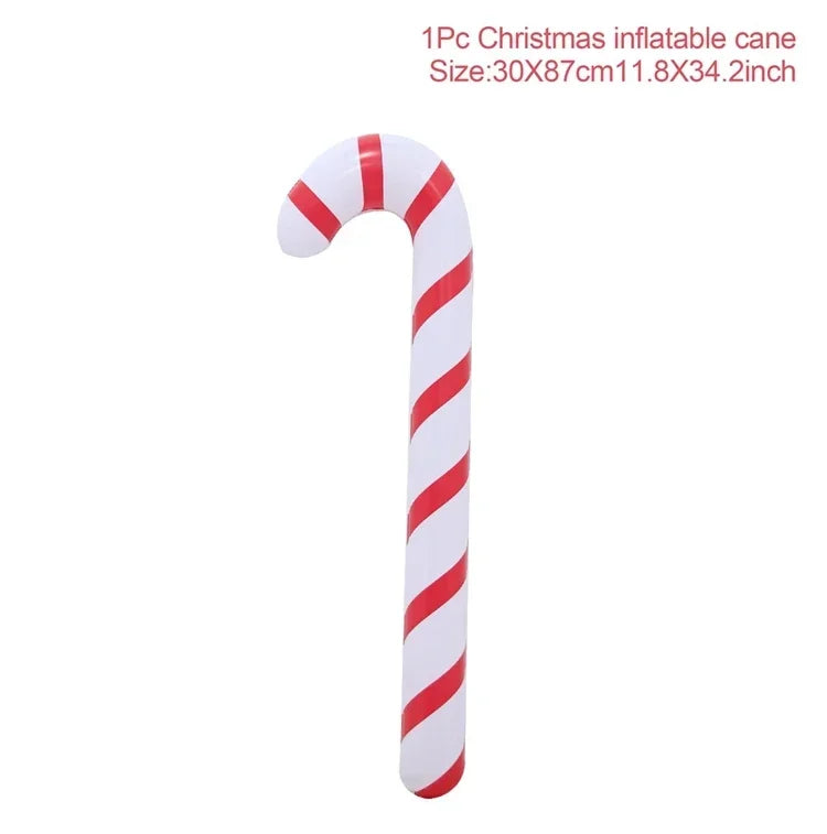 90cm Xmas Inflatable Christmas Candy Cane Stick 2025 Christmas Decoration Xmas Decorations for 2024 Xmas Navidad Party Supply