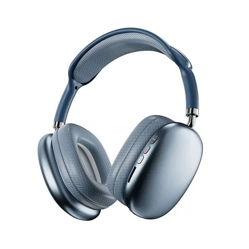 New P9Pro Max Wireless Bluetooth Headphones Noise Cancelling Mic Over Ear Sports Gaming With TF Card Slot Headset Earphone
