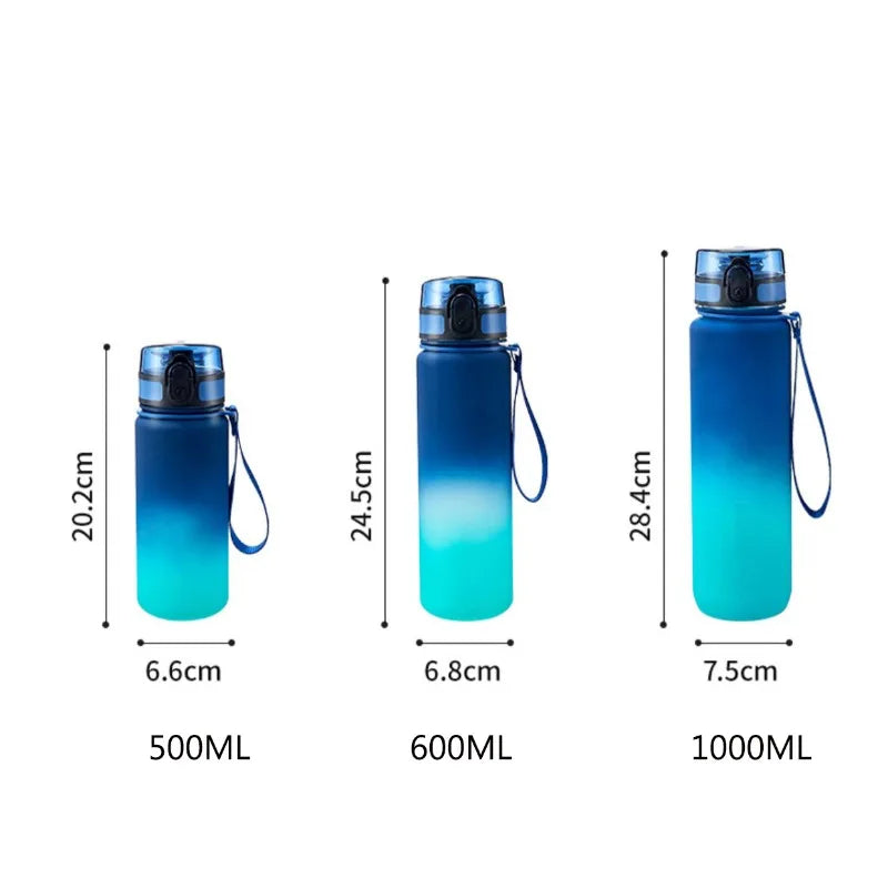 1 Liter Sports Water Bottle Large Capacity Men Women Summer Portable Plastic Bottle for Outdoor Travel Fitness Drinkware