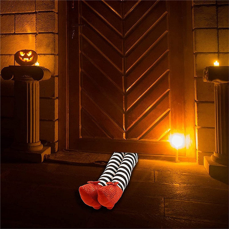 Halloween Witch Legs Halloween Decoration Wicked Novelty Witch Legs with Shoes For Home Yard Outdoor and Indoor Halloween Witch