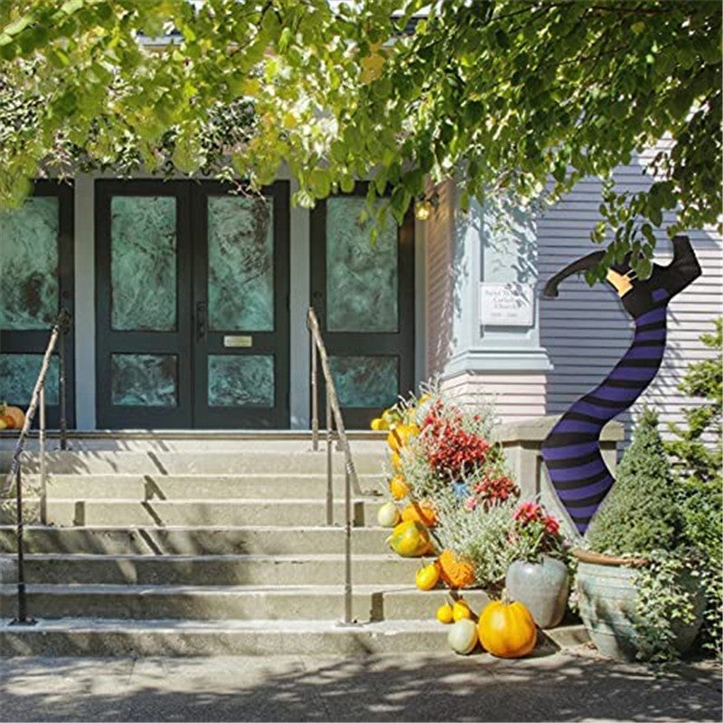 Halloween Witch Legs Halloween Decoration Wicked Novelty Witch Legs with Shoes For Home Yard Outdoor and Indoor Halloween Witch