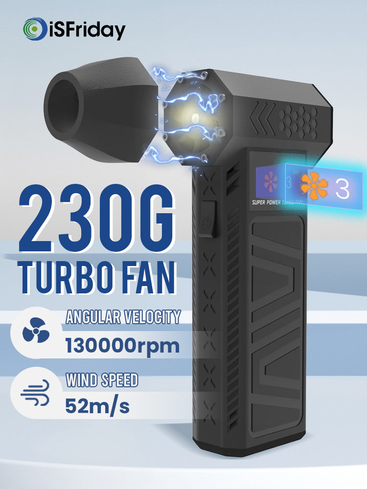 Newest 130000RPM Air Blower Turbo Jet Fan Electric Power Display Handheld Mini Dust Cleaner High Speed Duster Gun Cleaning Tool