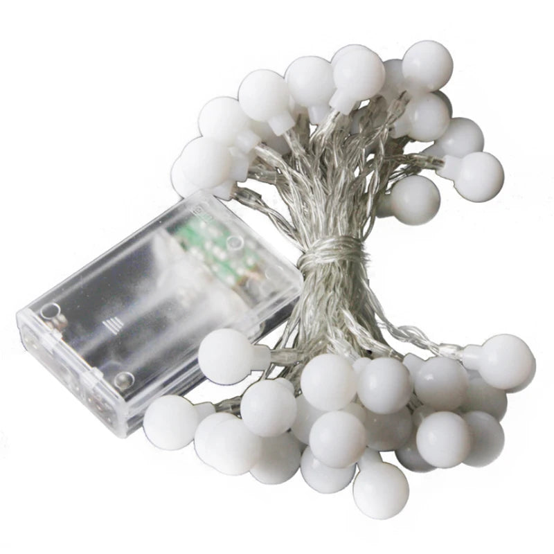 Christmas Tree Baubles Balls Decor Ornament Xmas Wedding Birthday Party Decorations Globe String Fairy Lights