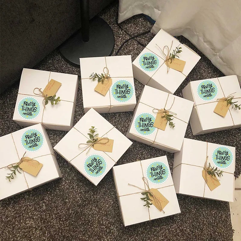 500pcs Merry Christmas Stickers Christmas Tree Elk Candy Bag Sealing Sticker Christmas Gifts Box Labels Decoration New Year 2025
