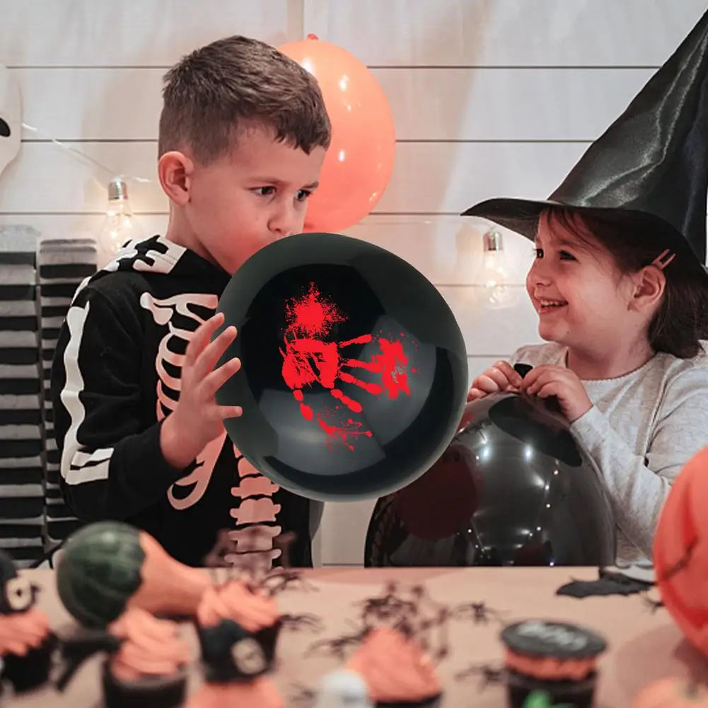 10PCS Halloween Latex Balloons Pumpkin Ghost Face Witch Balloon Halloween Decoration Blood Handprint Spider Balloons Party Decor