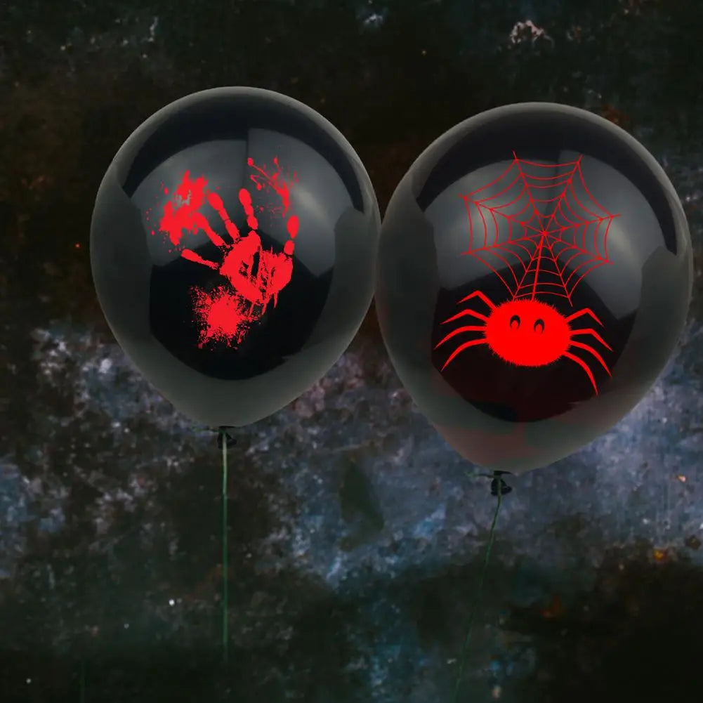 10PCS Halloween Latex Balloons Pumpkin Ghost Face Witch Balloon Halloween Decoration Blood Handprint Spider Balloons Party Decor