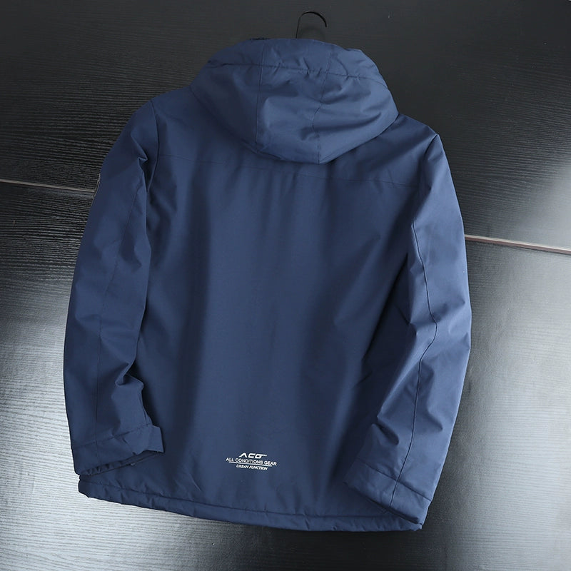 Trendy Warm Outdoor Fleece Lined Coat Windproof for Autumn and Winter