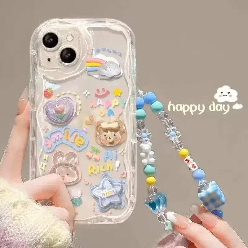 Phone Chain Lanyard Phone Case Samsung Galaxy S24 Ultra Plus A54 A05 A24 A33 A34 A30 A20 A31 A32 A50 A50S A30S A51 A52 A53 Cover