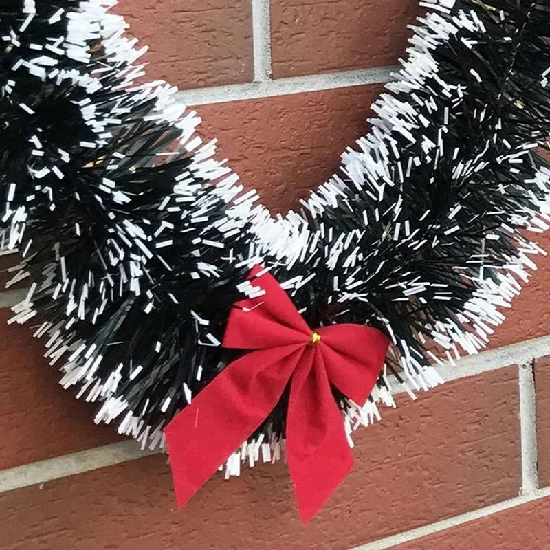 2M Christmas Wreath Wall Door Decor Ribbon Bowknot Xmas Wreaths 2025 New Year Party Home  Decorations Christmas Tree Ornaments