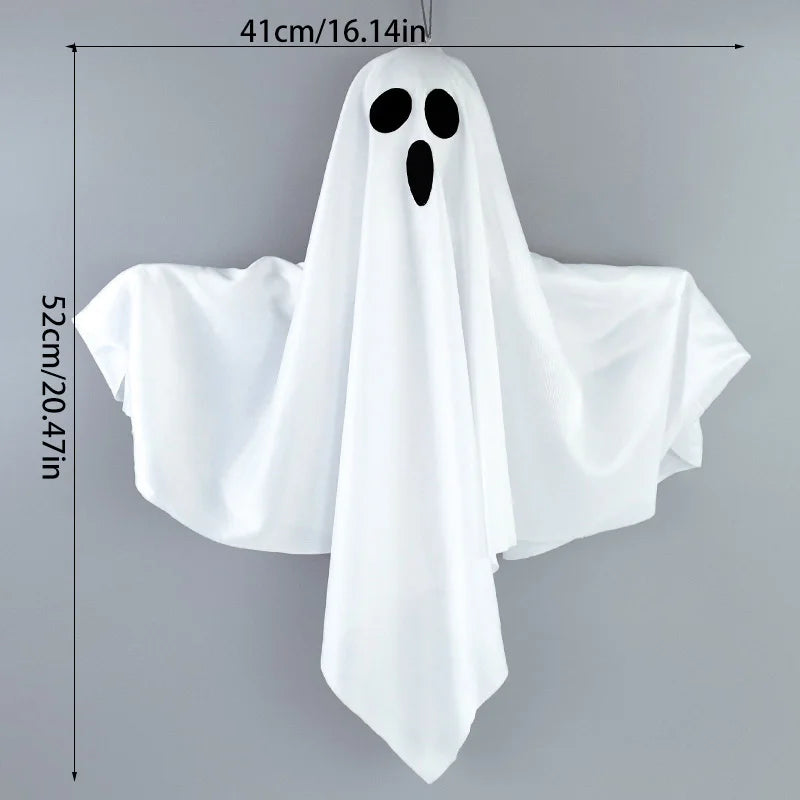Halloween LED Glow Ghost Lights for Home Indoor Outdoor Hanging Decoration Haunted House Horror Props Bar Supplies 2024 New