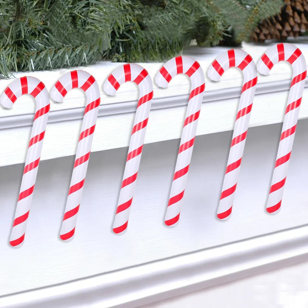 90cm Xmas Inflatable Christmas Candy Cane Stick 2025 Christmas Decoration Xmas Decorations for 2024 Xmas Navidad Party Supply