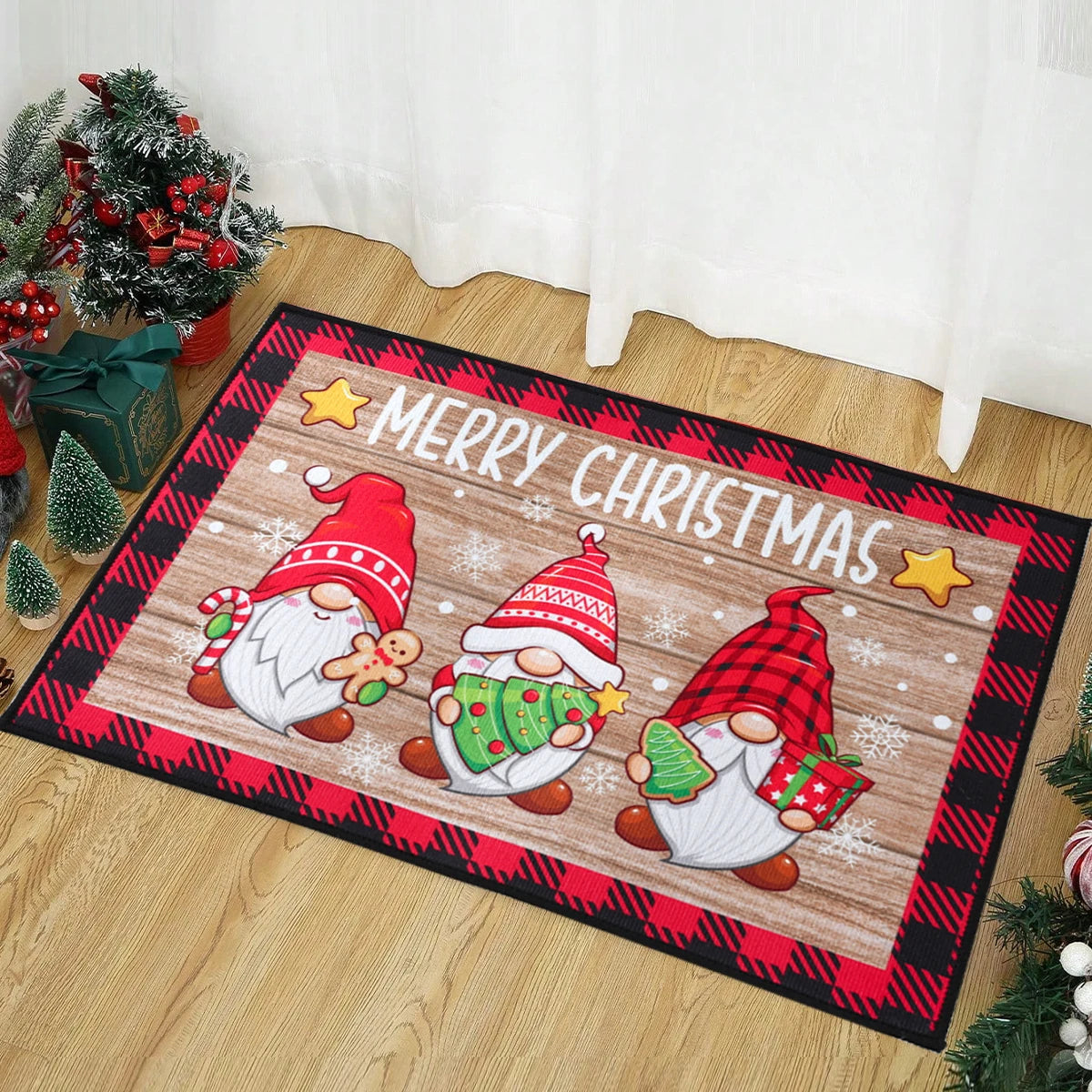 Christmas Door Mat Santa Claus Carpet Marry Christmas Decorations For Home 2024 Xmas Ornament Gifts Navidad Natal New Year 2025