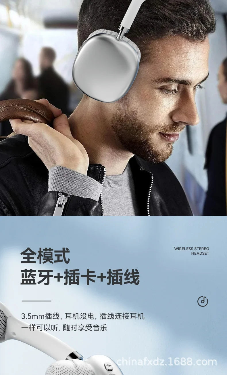 P9 MAX Head mounted Bluetooth Earphones, Wireless Call, Heavy Bass with Microphone, Mobile Phone, Computer, Universal Earphones