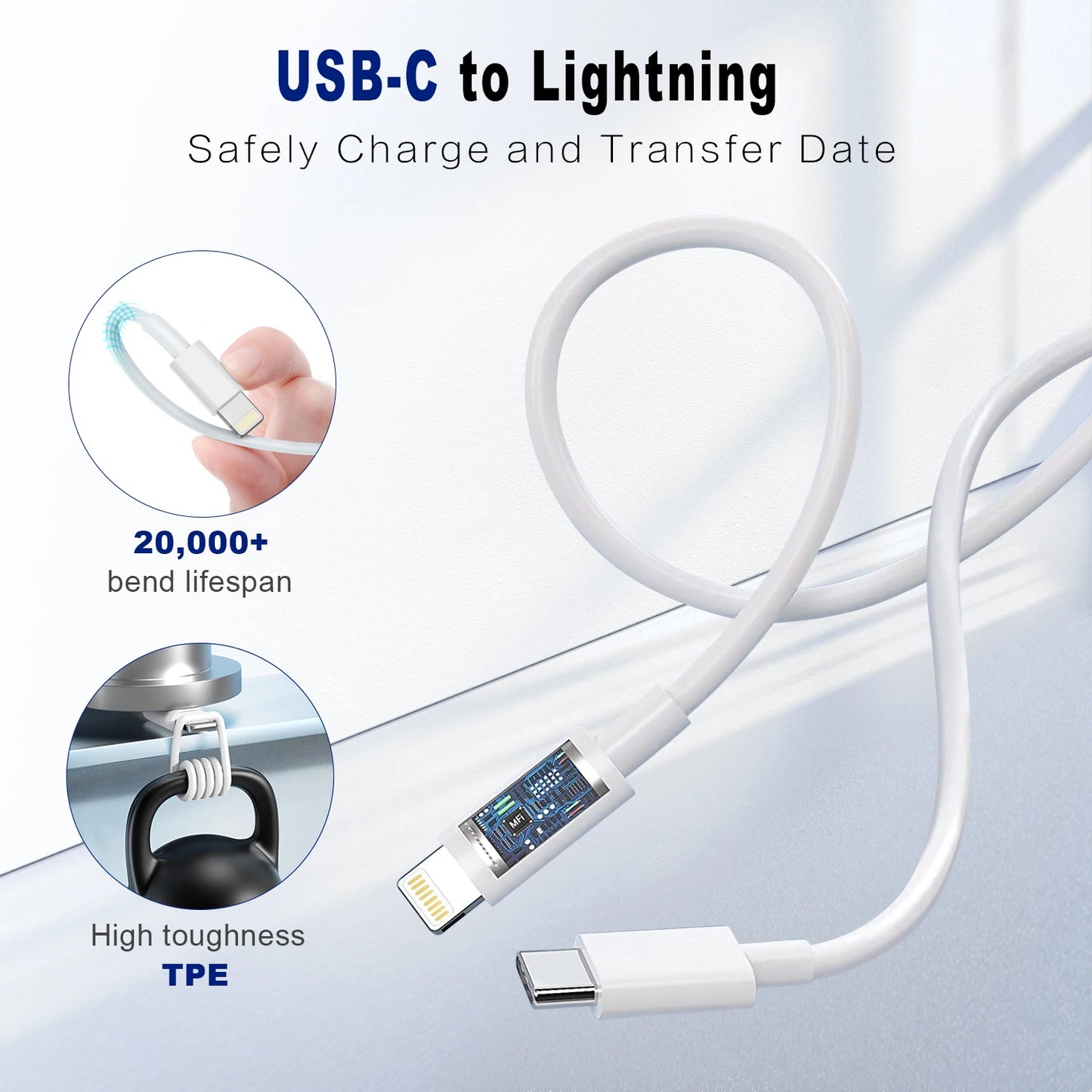 Original PD 20W Fast Charger For For iPhone 14 13 Pro Max 12 11 8 7 XR XS MAX iPad AirPods Quick Charger USB C Data Cord 1M 2M