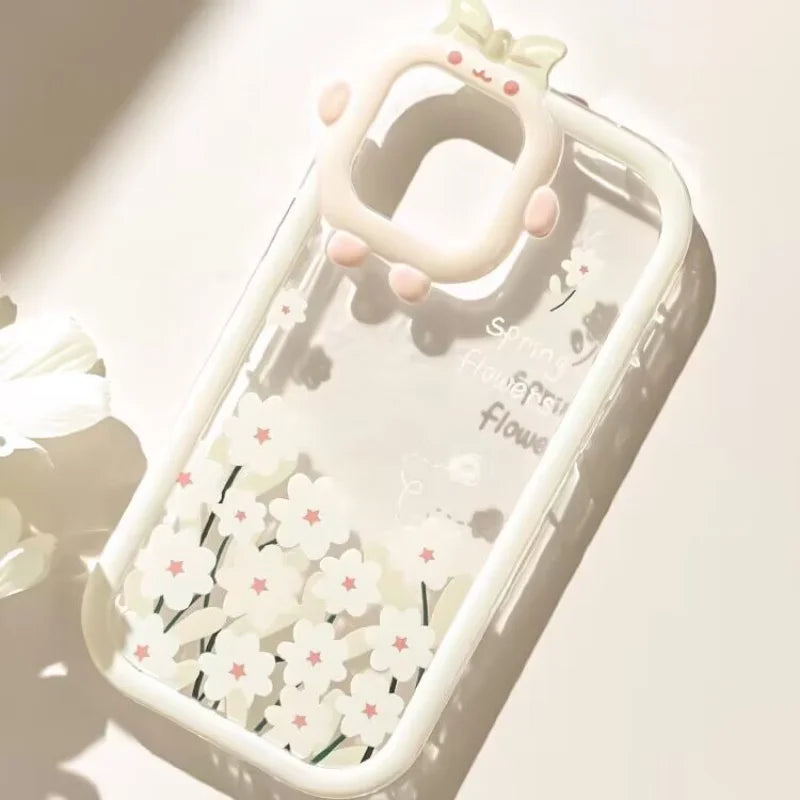 Case For IPhone 11 Pro Max 14 13 12 Pro Max XR 6s 6 8 7 Plus X XS Max SE 2020 Cover INS Soft TPU Flower Fundas