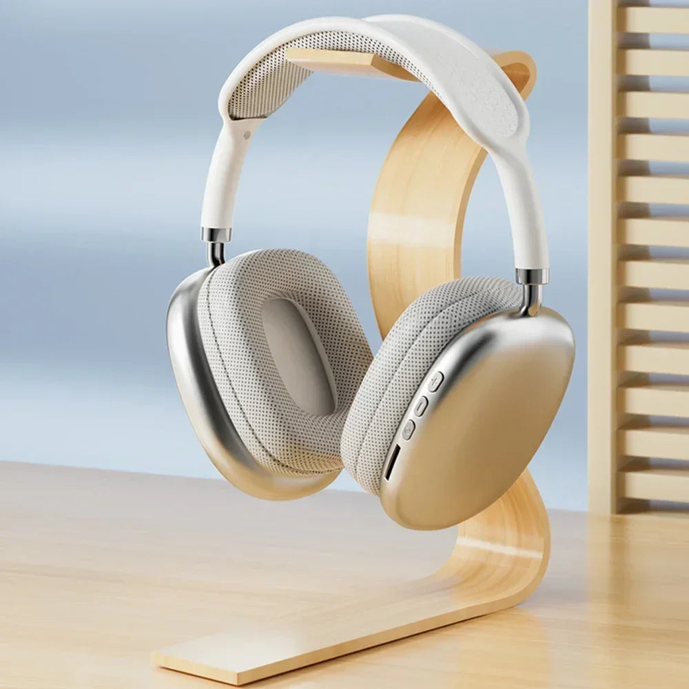 New P9Pro Max Wireless Bluetooth Headphones Noise Cancelling Mic Over Ear Sports Gaming With TF Card Slot Headset Earphone