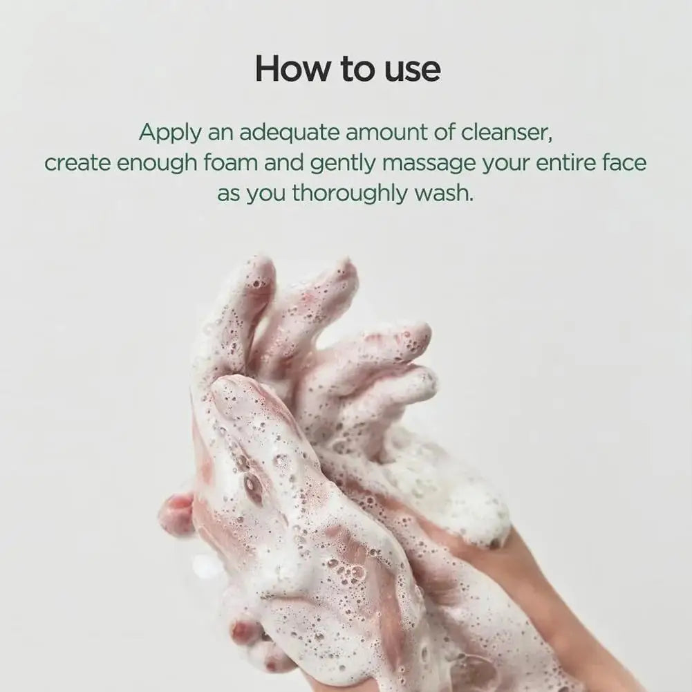 Korean Facial Cleanser Deep Cleaning Moisturizing Refreshing Oil Control Not Tight Cleanser Dense Foam For Skin Care 150ml