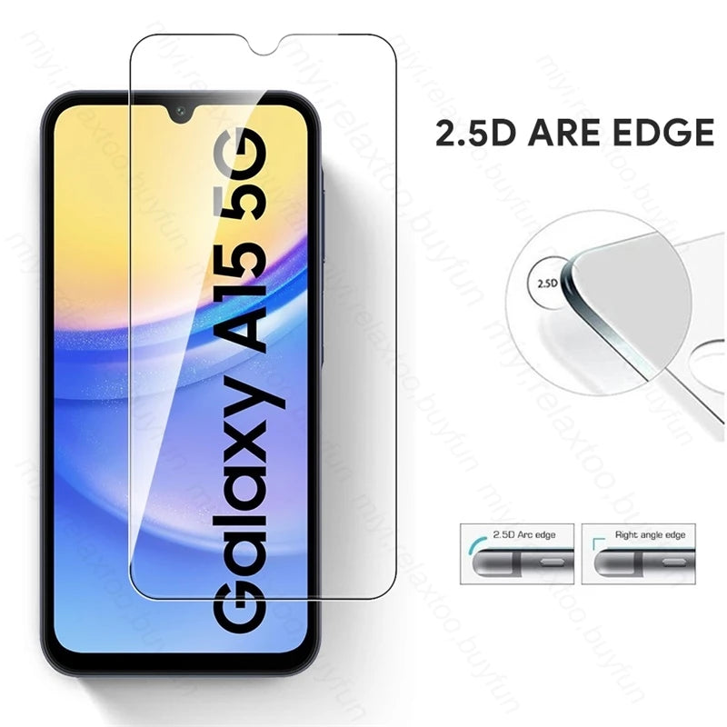 2PCS 9H Premium Tempered Glass For Samsung Galaxy A15 5G Case Protective Glass SamsungA15 Samung A 15 4G 25 35 55 5G 15A 35A 55A