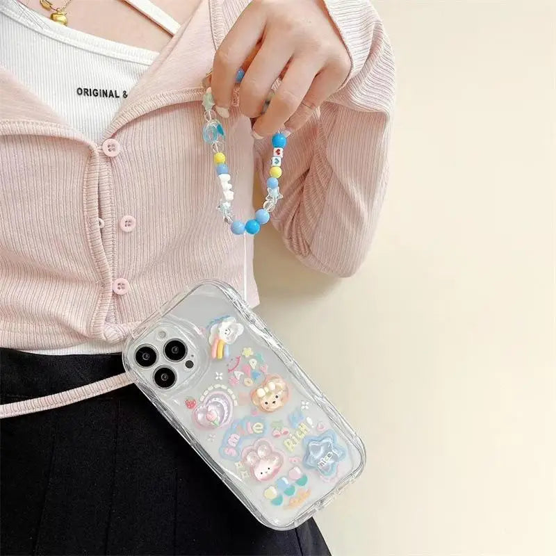 Phone Chain Lanyard Phone Case Samsung Galaxy S24 Ultra Plus A54 A05 A24 A33 A34 A30 A20 A31 A32 A50 A50S A30S A51 A52 A53 Cover