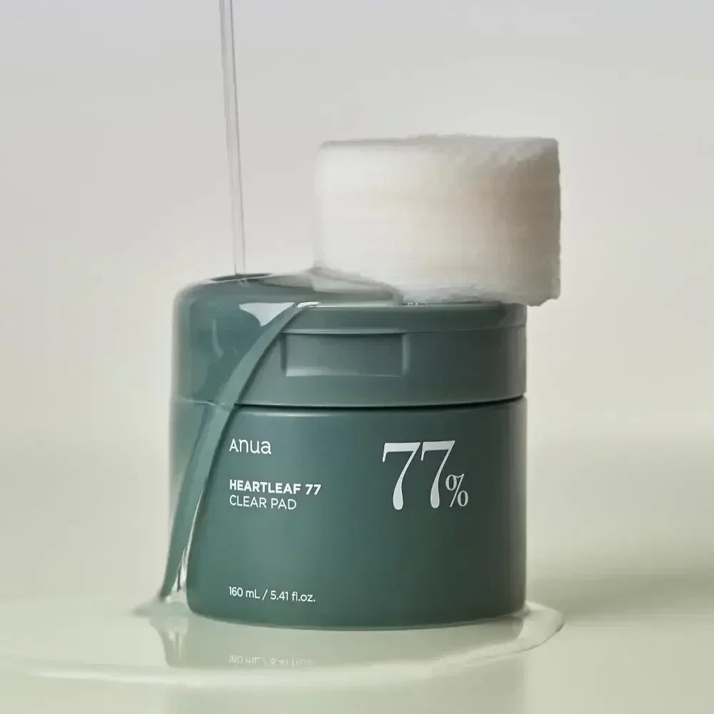 Korean Anua Heartleaf 77% Authentic Skin Care Moisturizing Toner Remover Serum Fades Fine Lines Deep Cleaning Facial Cleanser