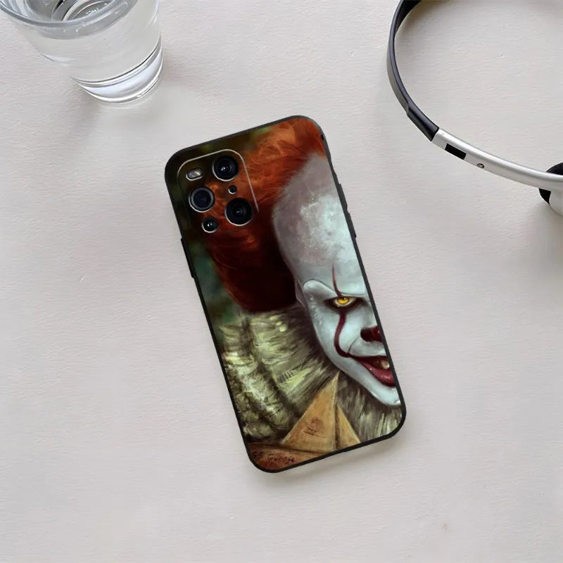 Pennywise The Clown Horror Phone Case For OPPO Find X3 Neo Reno 8 6 Pro 7 X5 A57 A54 A55 A74 One Pro Plus 8 11 6 9 7 Cover