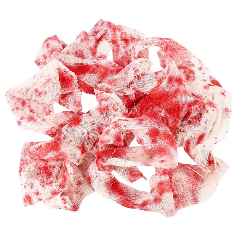 3m/5m Halloween Bloody Gauze Bandage Warning Isolation Belt Horror Props For Halloween Party Haunted House Home Scene Decoration