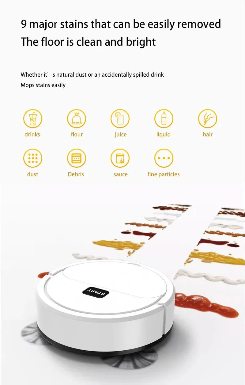 Xiaomi MIJIA Fully Automatic Sweeping Robot 3 In1 Sweep Vacuum Cleaner Mopping The Floor Home Smart RC Intelligent Sweeper