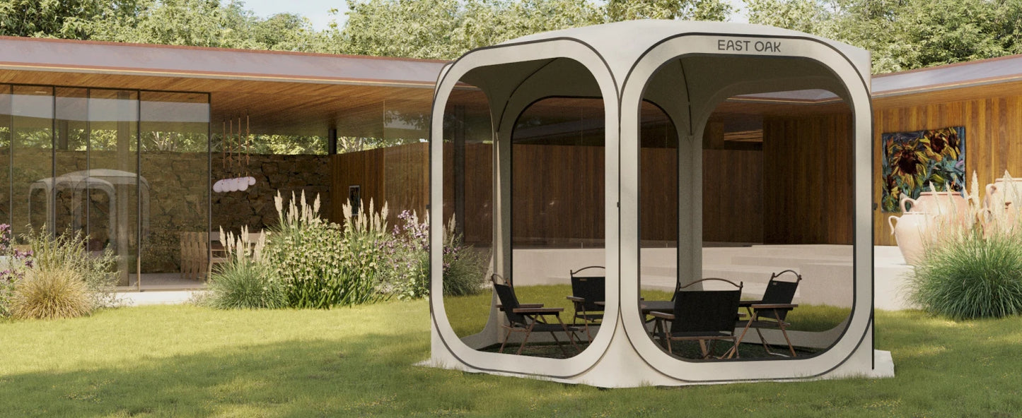 Screen House Tent Pop-Up, Portable Screen Room Canopy Instant Screen Tent 10 x 10 FT with Carry Bag for Patio, Backyard, Deck