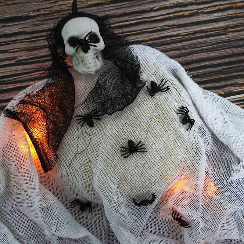 50Pcs Halloween Luminous Spiders Mini Horror Spider Glow In The Dark Halloween Party Decorations Haunted House Scary Props