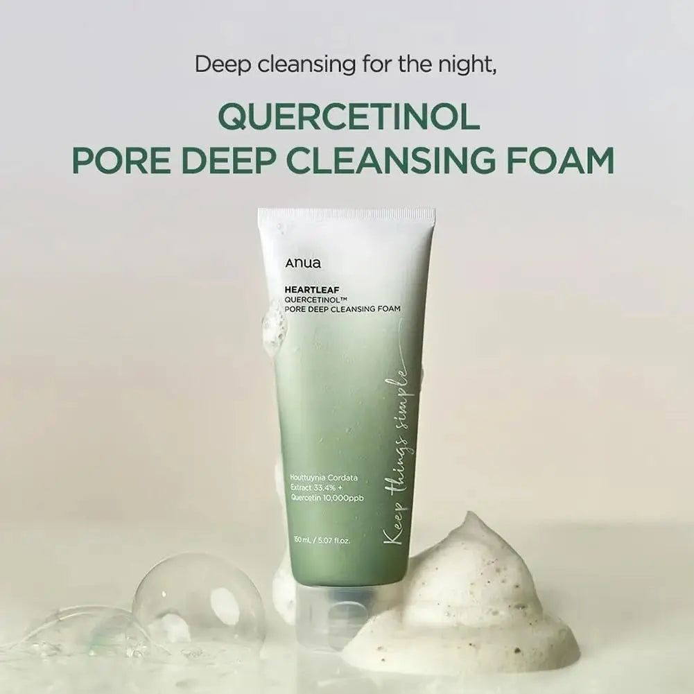 Korean Facial Cleanser Deep Cleaning Moisturizing Refreshing Oil Control Not Tight Cleanser Dense Foam For Skin Care 150ml