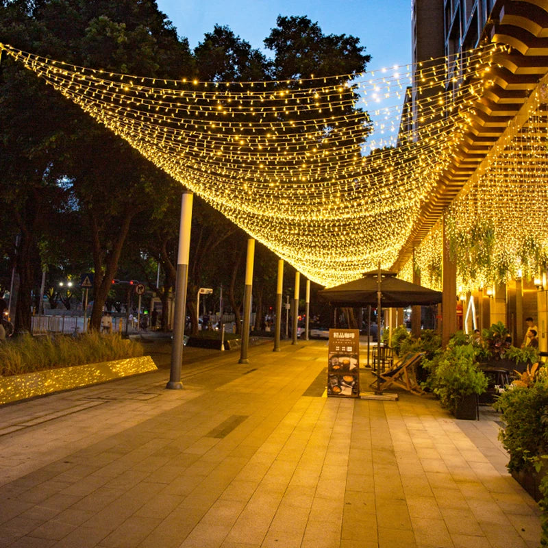 2M-100M Fairy Lights Led String Garland Christmas Light Waterproof Outdoor Indoor For Tree Street Wedding Party 2024 Decoration