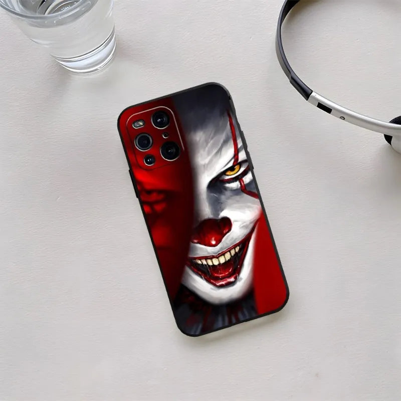Pennywise The Clown Horror Phone Case For OPPO Find X3 Neo Reno 8 6 Pro 7 X5 A57 A54 A55 A74 One Pro Plus 8 11 6 9 7 Cover