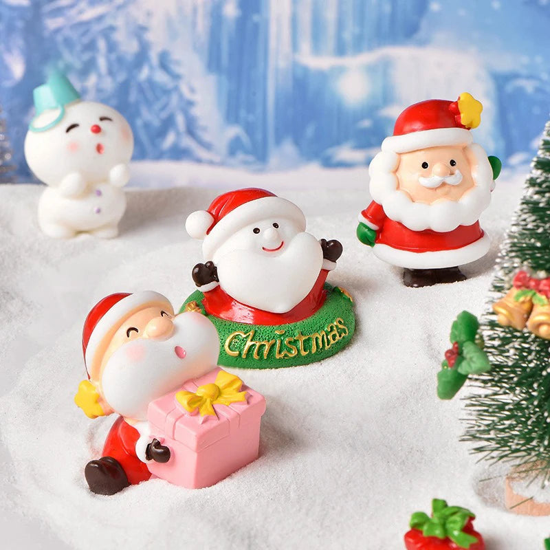 Ailihu Mini Christmas Ornament Christmas Decoration For Home Santa Claus Gift Toys Crafts Table Deco Navidad Xmas 2025 New Year