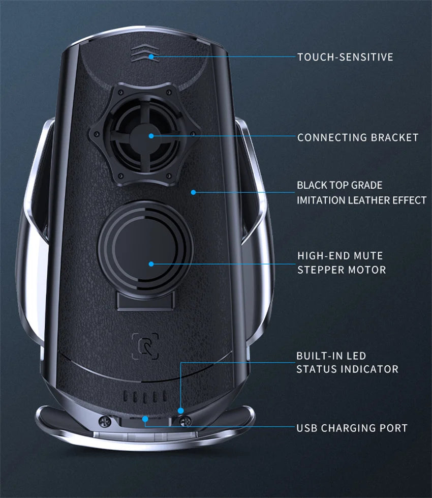 30W Car Wireless Charger Magnetic Automatic Car Mount Phone Holder Mobile Phone Accessrios Infrared Induction Fast Charging