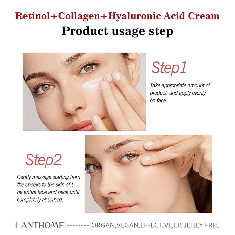 Retinol Firming Face Cream Lightens Wrinkles Prevents Aging Moisturizes And Firms Skin Anti Wrinkle Facial Skin Whitening Cream