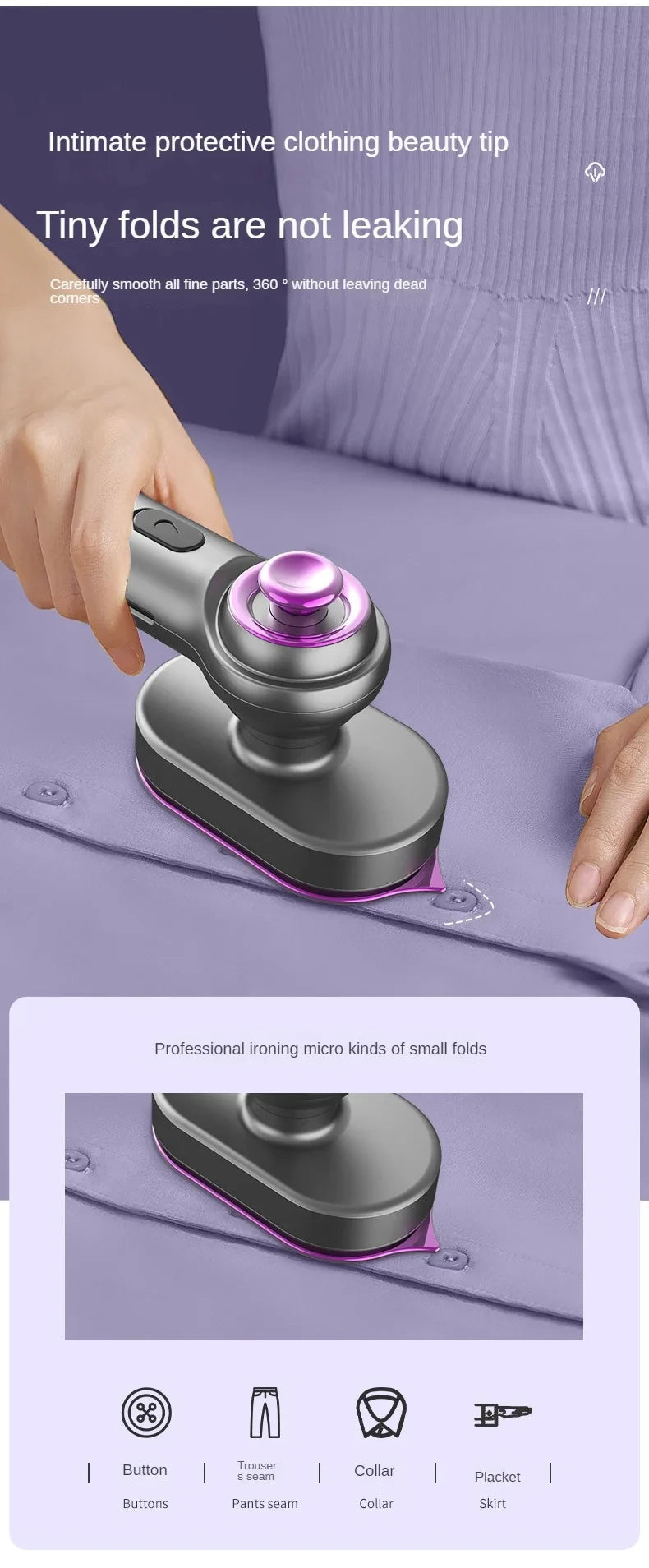 Portable Hand Held Hanging Ironing Machine Mini Electric Iron For Home Travel Dry And Wet Ironing Machine Steam Engine Dormitory