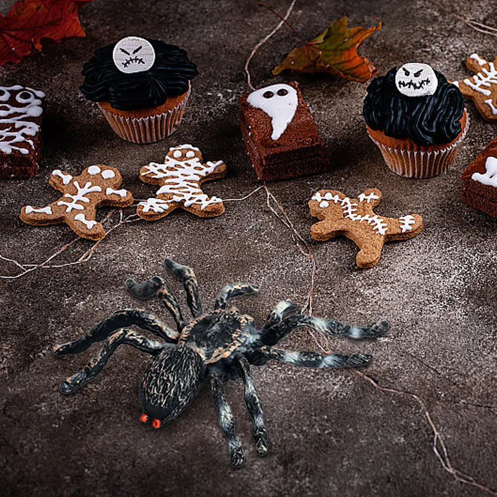 Realistic Spider Insect Tricky Prank Joke Toys Halloween Props Home Decor Festival Horror Artificial Spider Halloween Decoration
