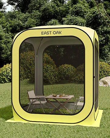 Screen House Tent Pop-Up, Portable Screen Room Canopy Instant Screen Tent 10 x 10 FT with Carry Bag for Patio, Backyard, Deck