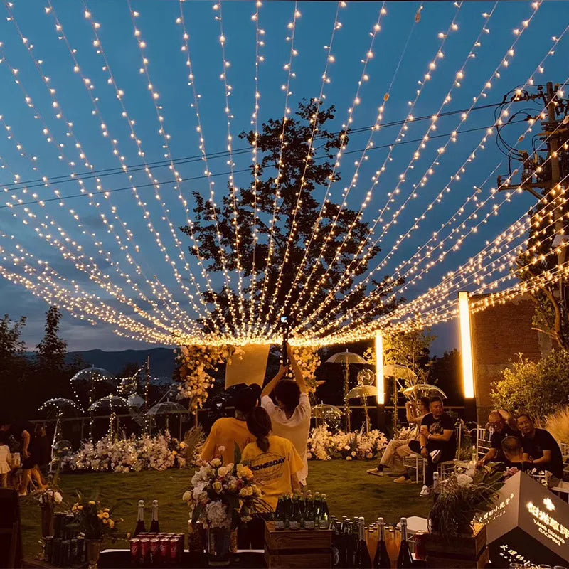 2M-100M Fairy Lights Led String Garland Christmas Light Waterproof Outdoor Indoor For Tree Street Wedding Party 2024 Decoration