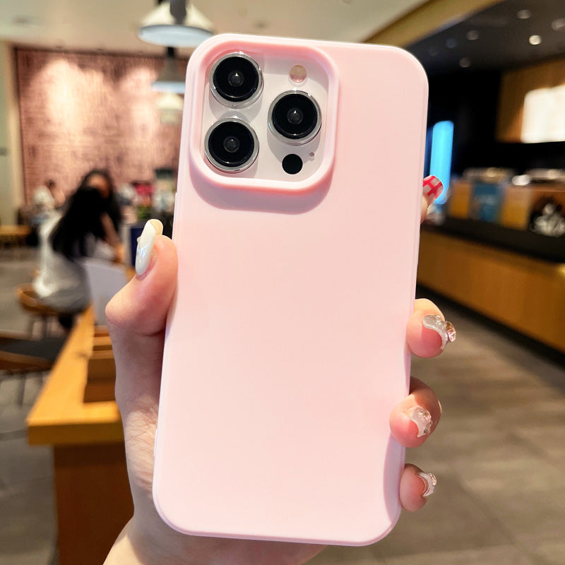 Fashion Candy Colors Soft Phone Case for IPhone 11 12 14 13 15 Pro Max 14Plus Camera Bumper Shock Protection Matte Cover Coque
