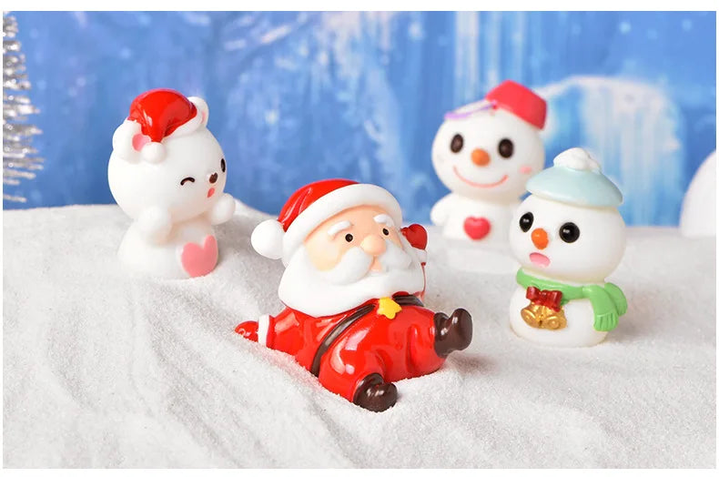 Ailihu Mini Christmas Ornament Christmas Decoration For Home Santa Claus Gift Toys Crafts Table Deco Navidad Xmas 2025 New Year