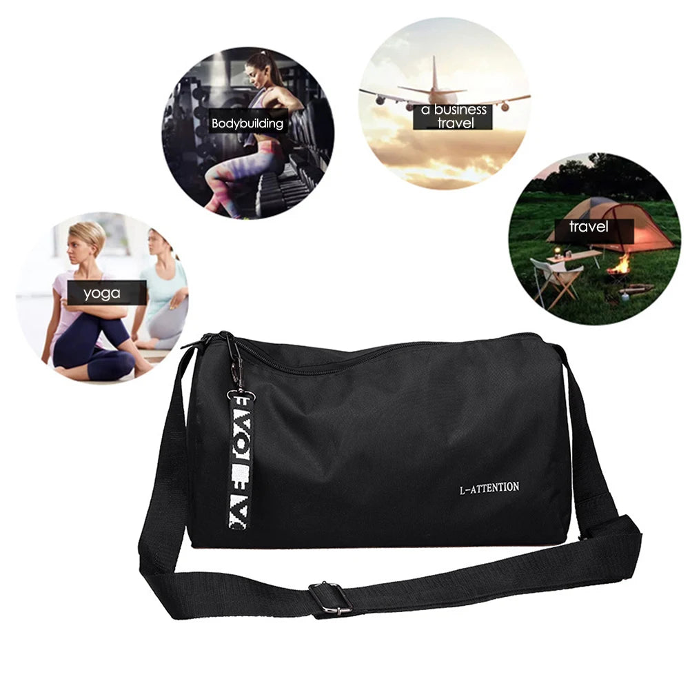 Portable Yoga Gym Sports Bag Multifunction Sport Gym Storage Bag 600D Nylon Adjustable Strap Fitness Bags for Weekend Training