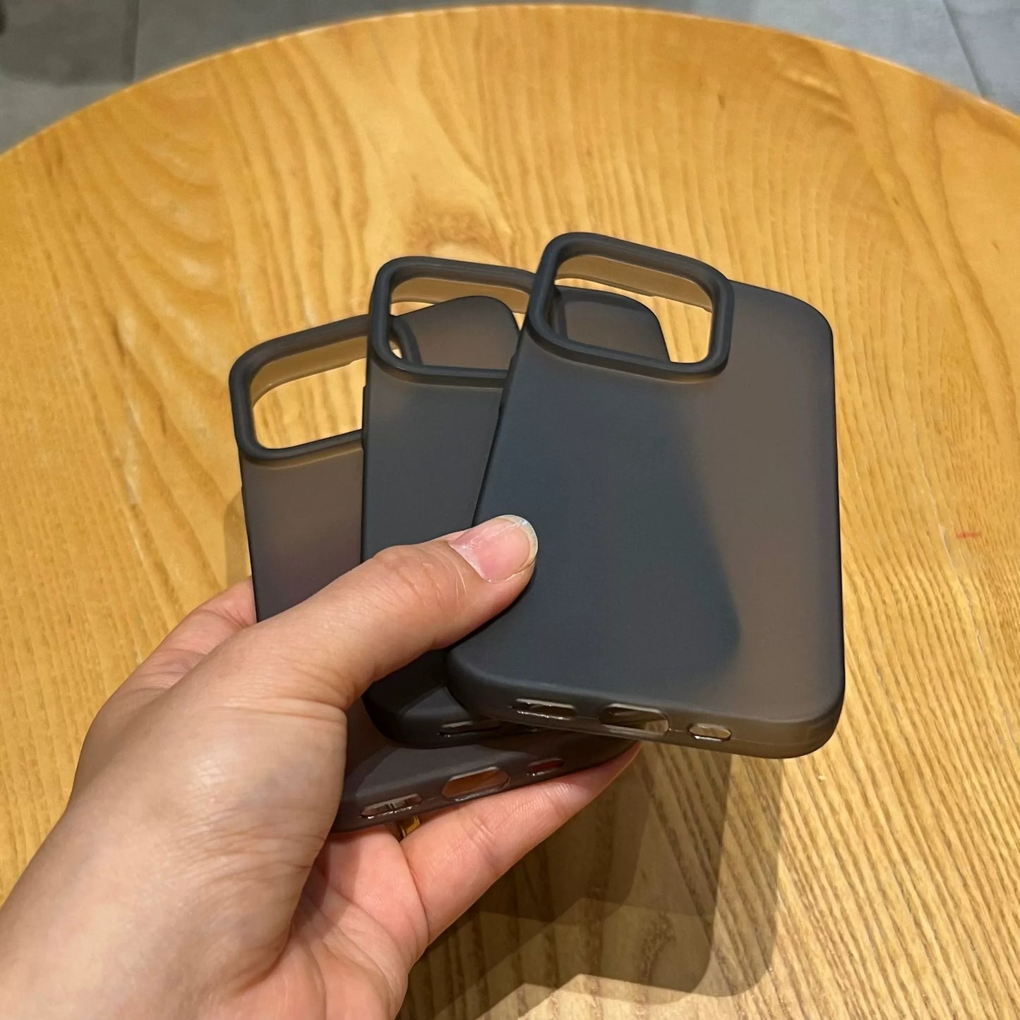 Matte Soft Silicone Bumper Phone Case For iPhone 15 14 13 12 11 Pro Max X XS XR 8 7 Plus Transparent Rubber Gel Shockproof Cover