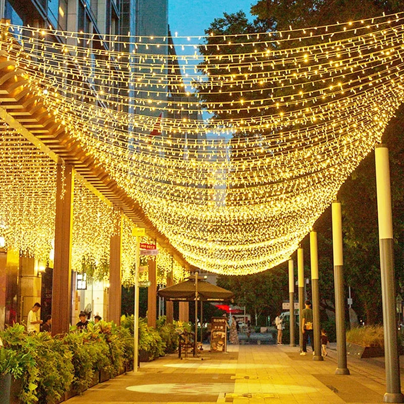 2M-100M Fairy Lights Led String Garland Christmas Light Waterproof Outdoor Indoor For Tree Street Wedding Party 2024 Decoration