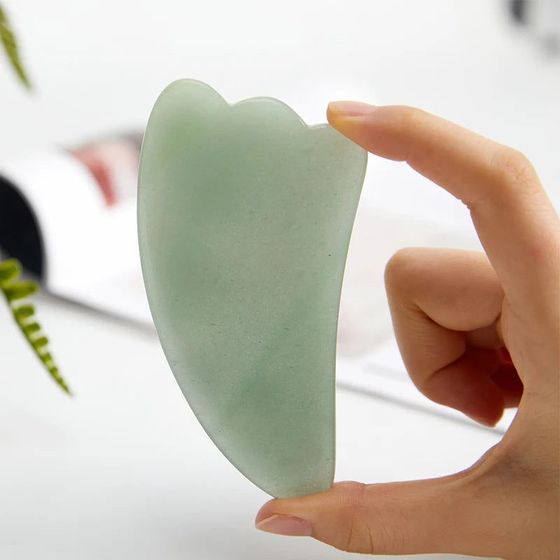 Rose Quartz Natural Jade Guasha Slimming Face Massager Lifting Tool Facial Skin Massage Beauty Spa Care for Face Neck Back Body