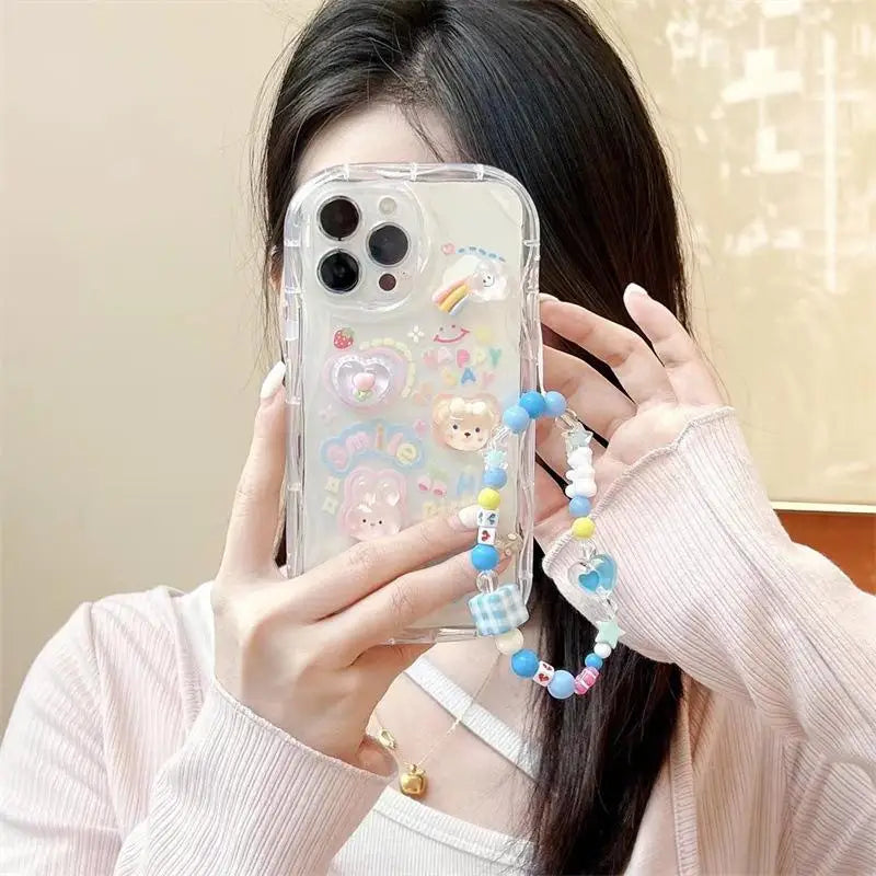 Phone Chain Lanyard Phone Case Samsung Galaxy S24 Ultra Plus A54 A05 A24 A33 A34 A30 A20 A31 A32 A50 A50S A30S A51 A52 A53 Cover