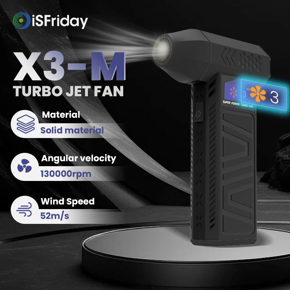 Newest 130000RPM Air Blower Turbo Jet Fan Electric Power Display Handheld Mini Dust Cleaner High Speed Duster Gun Cleaning Tool