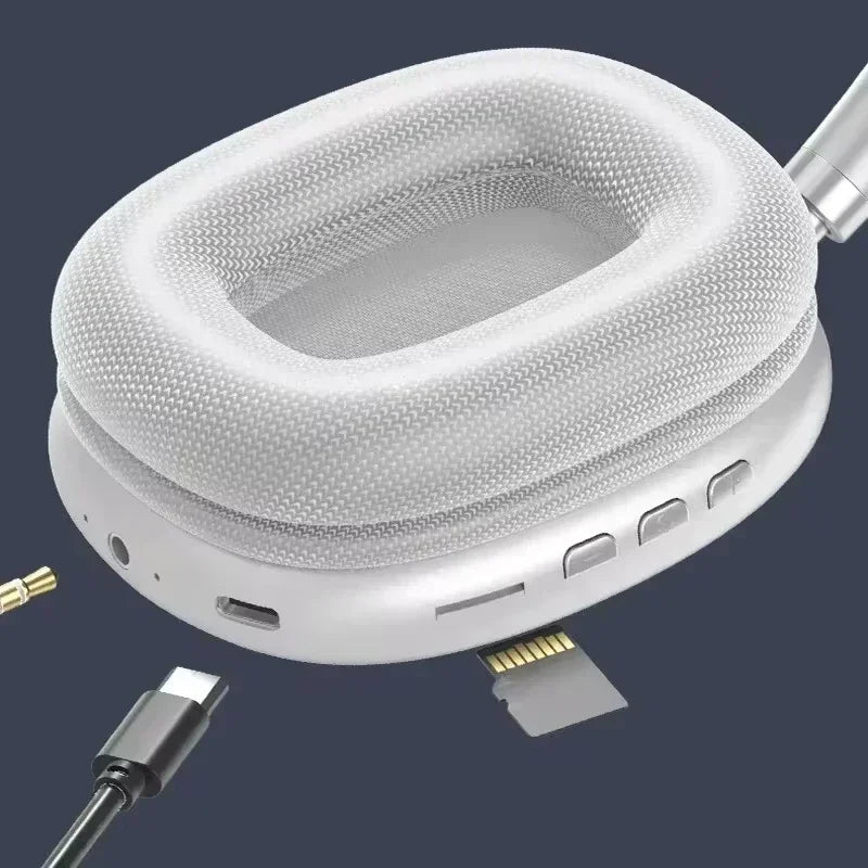 New P9Pro Max Wireless Bluetooth Headphones Noise Cancelling Mic Over Ear Sports Gaming With TF Card Slot Headset Earphone