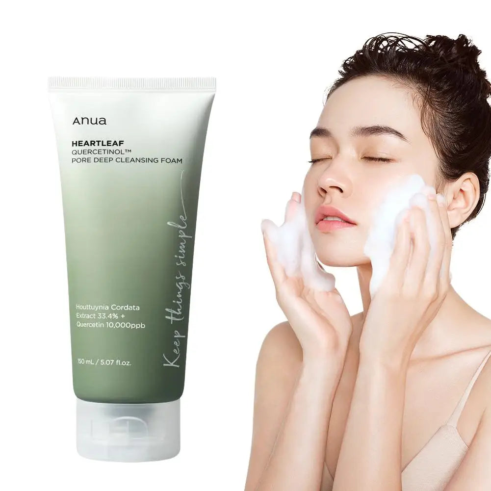 Korean Facial Cleanser Deep Cleaning Moisturizing Refreshing Oil Control Not Tight Cleanser Dense Foam For Skin Care 150ml